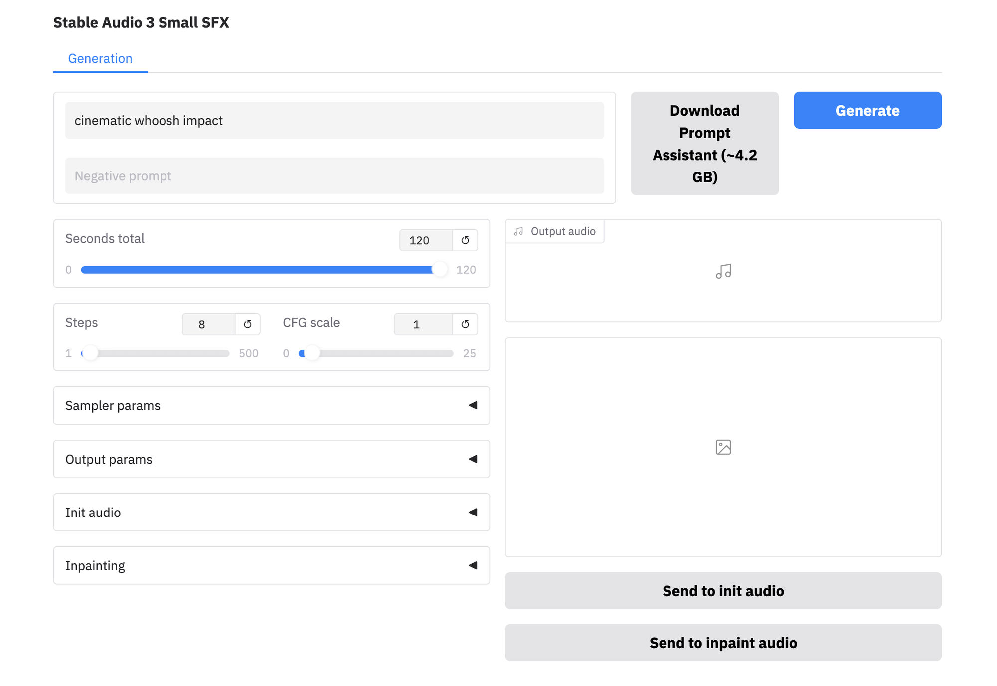 Stable Audio 3 Small: Ultra Fast Music & Sound Effect Generation attachment