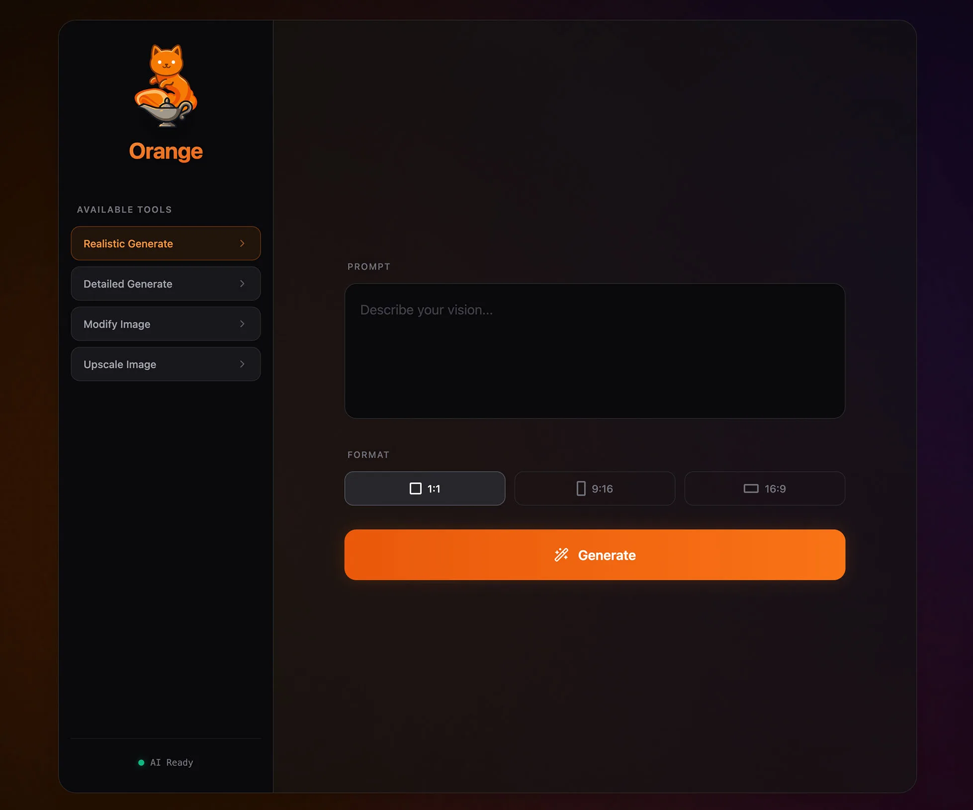 Orange Generate UI