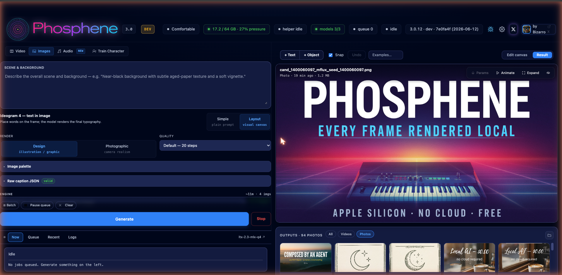 Result view